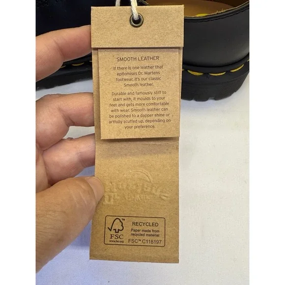 Dr. Martens Ramsey Smooth Leather Creepers Black Shoes - Women's Sz 6 - NWOB - Picture 13 of 13